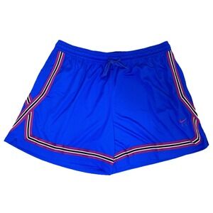 Nike Women's Dri-FIT Fly Crossover Basketball Shorts Hyper Royal Blue Size 3XL
